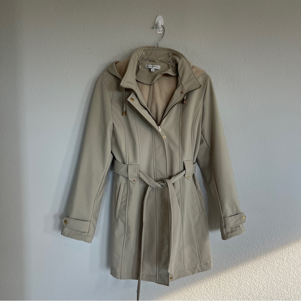 Via Spiga Khaki Parka Size Large